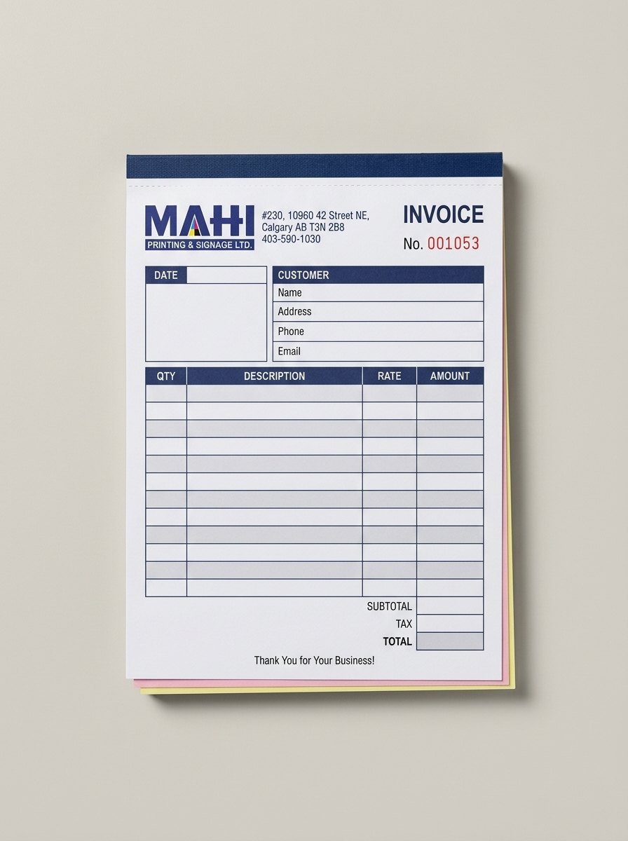 Invoice books